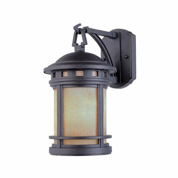 Designers Fountain Sedona 20in Oil Rubbed Bronze 3-Light Outdoor Line Voltage Wall Sconce with No Bulbs Included 2391-AM-ORB